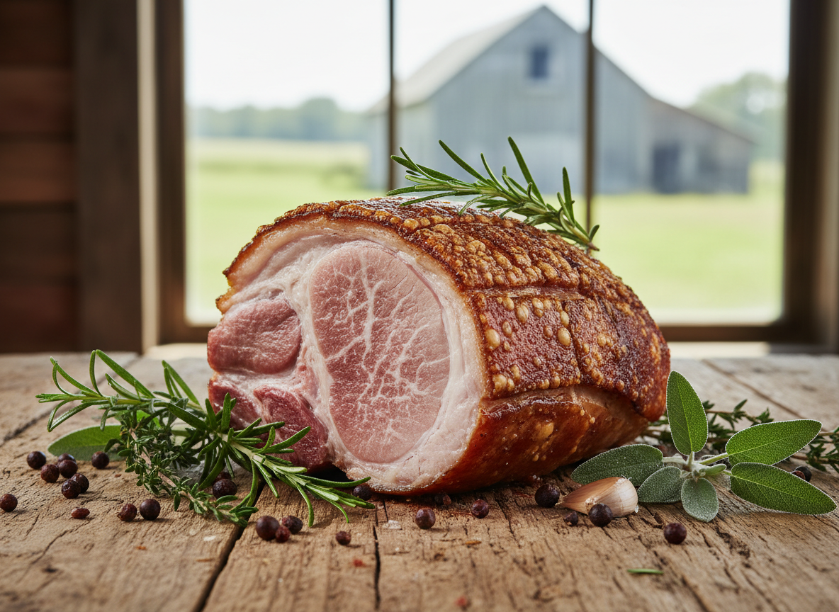 Pastured pork roasts from Foxtail Farm